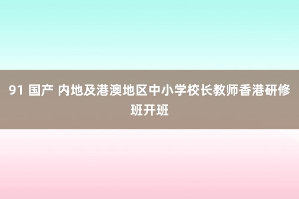 91 国产 内地及港澳地区中小学校长教师香港研修班开班