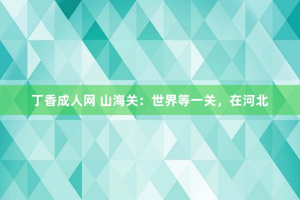 丁香成人网 山海关：世界等一关，在河北