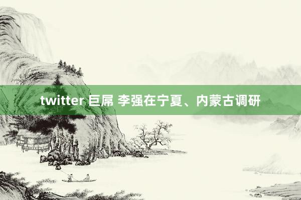 twitter 巨屌 李强在宁夏、内蒙古调研