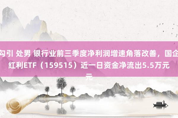 勾引 处男 银行业前三季度净利润增速角落改善，国企红利ETF（159515）近一日资金净流出5.5万元