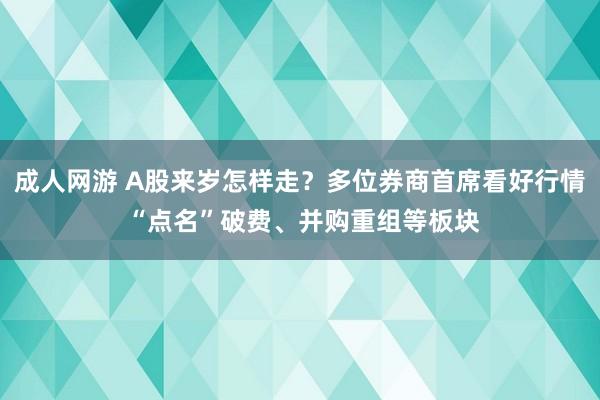 成人网游 A股来岁怎样走？多位券商首席看好行情 “点名”破费、并购重组等板块