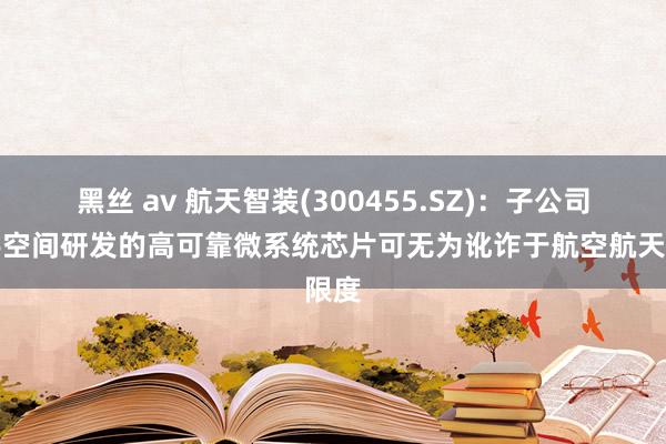 黑丝 av 航天智装(300455.SZ)：子公司轩宇空间研发的高可靠微系统芯片可无为讹诈于航空航天限度