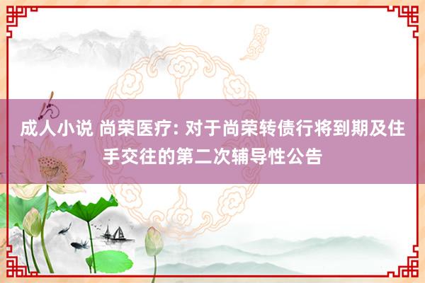 成人小说 尚荣医疗: 对于尚荣转债行将到期及住手交往的第二次辅导性公告